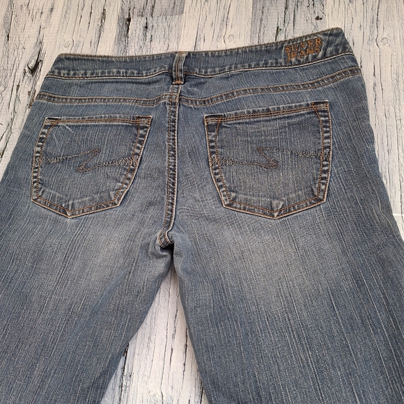 (31x32) Y2K Silver Jeans , Aiko low-rise bootcut flare , Vintage bell bottoms - Picture 4 of 16